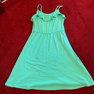 Mint green dress